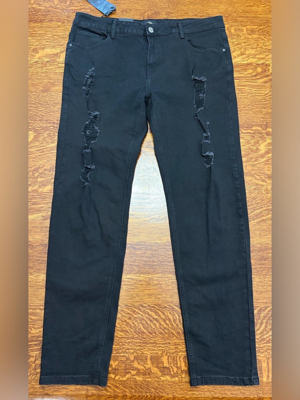 Men's Black Skinny Ripped Jeans
